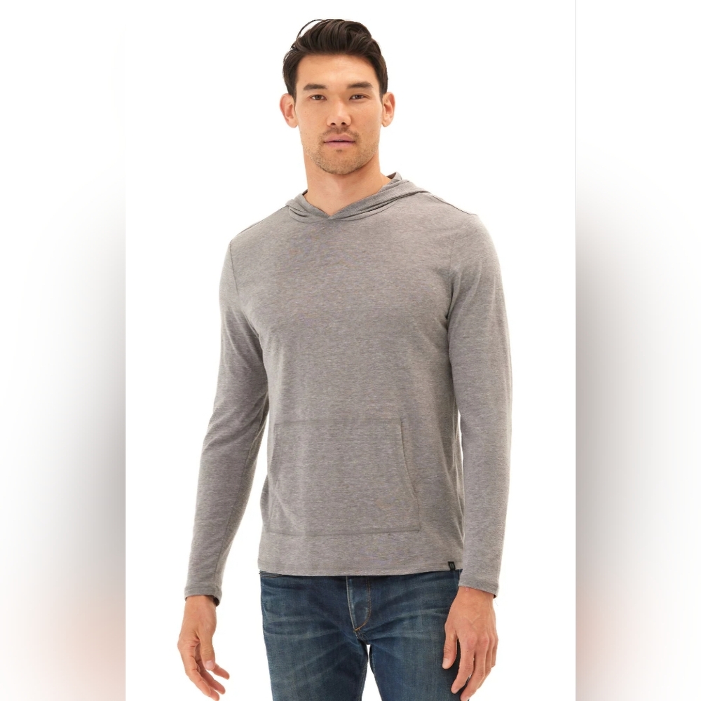 Threads 4 Thought LONG SLEEVE TRIBLEND TEE SHIRT HOODIE NEW size medium